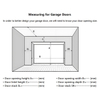 Puertas de garaje seccionales de aluminio plano completo