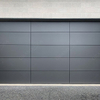 Puertas de garaje seccionales de aluminio plano completo