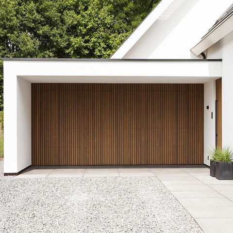 Puertas de garaje seccionales de listones de aluminio